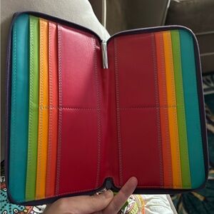 Mywalit rainbow colored wallet - like new!!